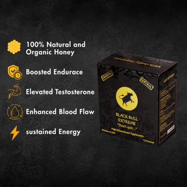 BlackBull-Natural Honey BOX of 12pouches